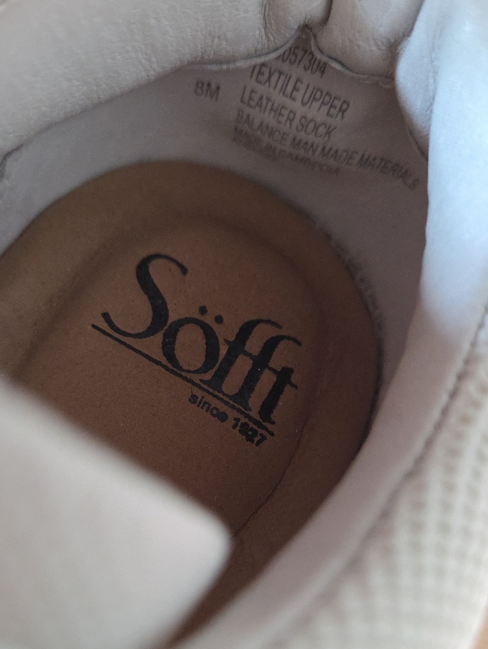Sofft Waylyn Sneaker Shoes Womens White/Gray 8 - Picture 6 of 6